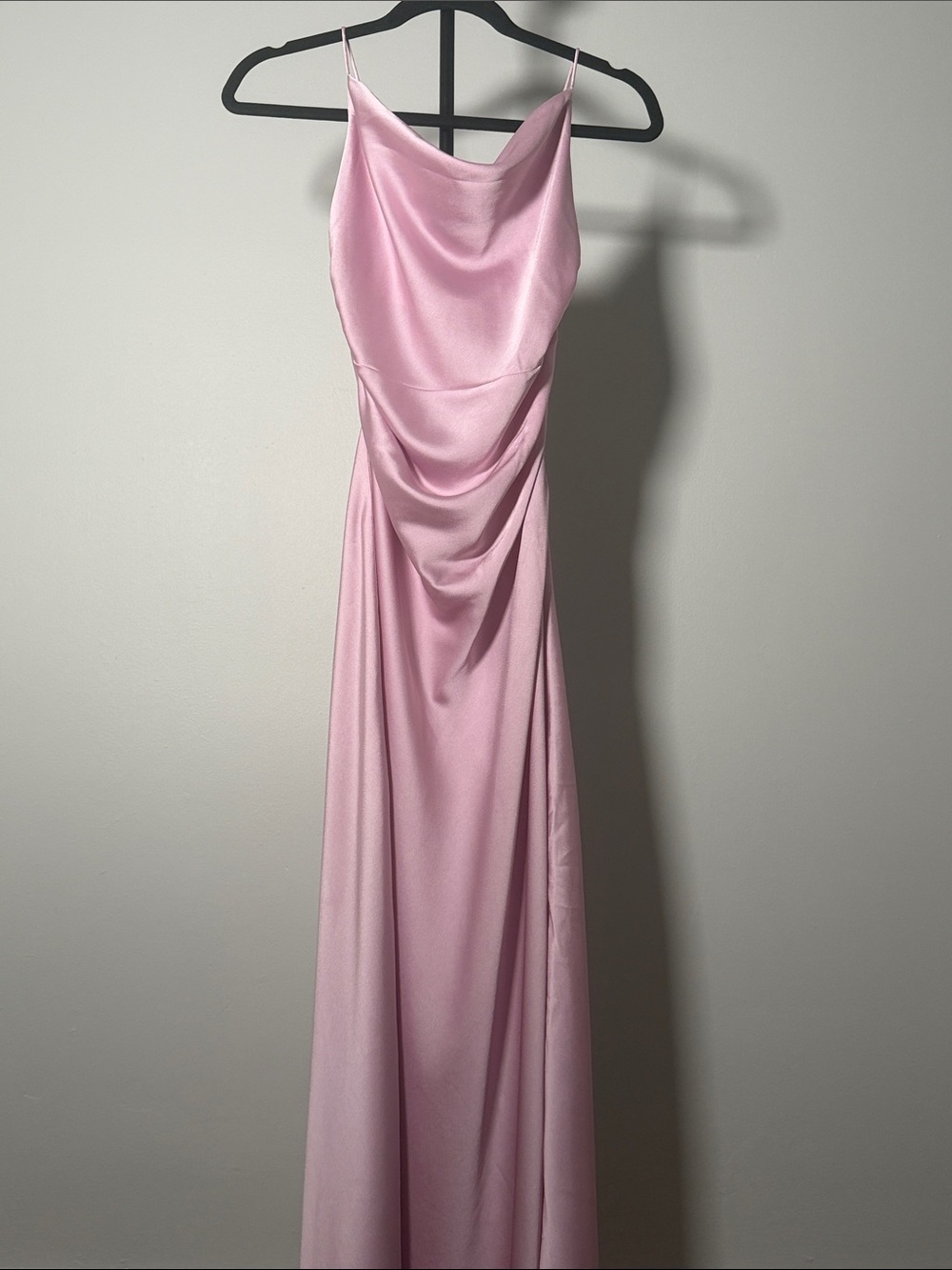 NWOT New Loft Lately Satin Bias Cowl Neck Gown - Picture 3 of 6